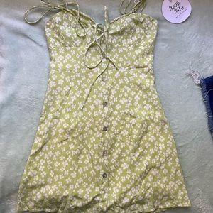 NWT Green Floral Princess Polly Mini Dress
